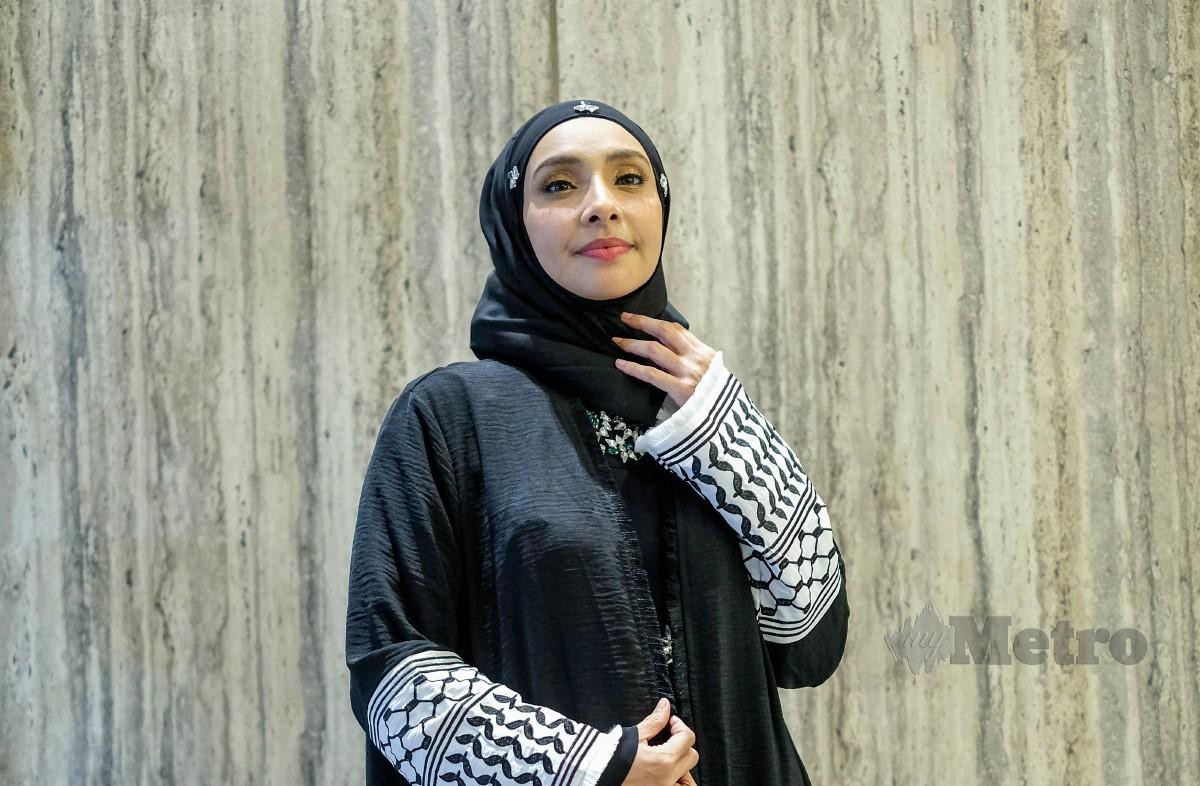 Lufya Omar pada malam Bersamamu Rafah 2024 di Glam Damansara. FOTO HAZREEN MOHAMAD