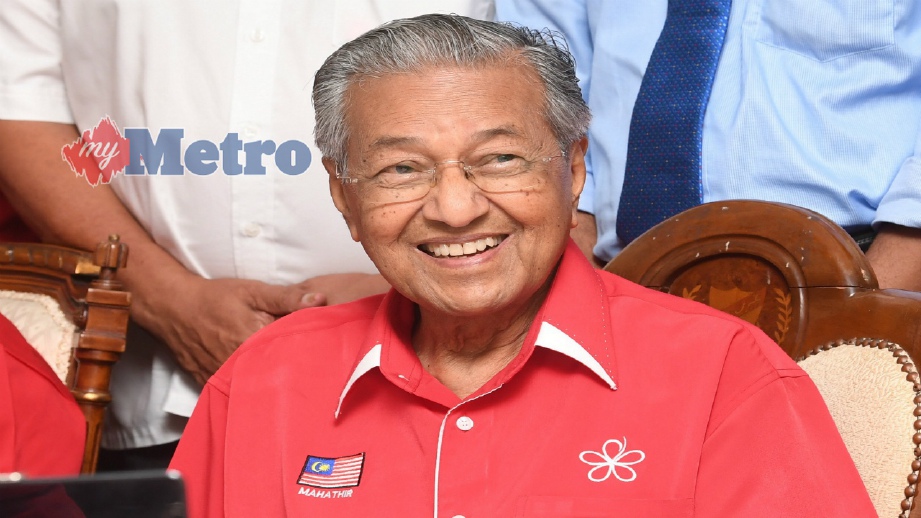 PERDANA Menteri Tun Dr Mahathir Mohamad. FOTO Bernama