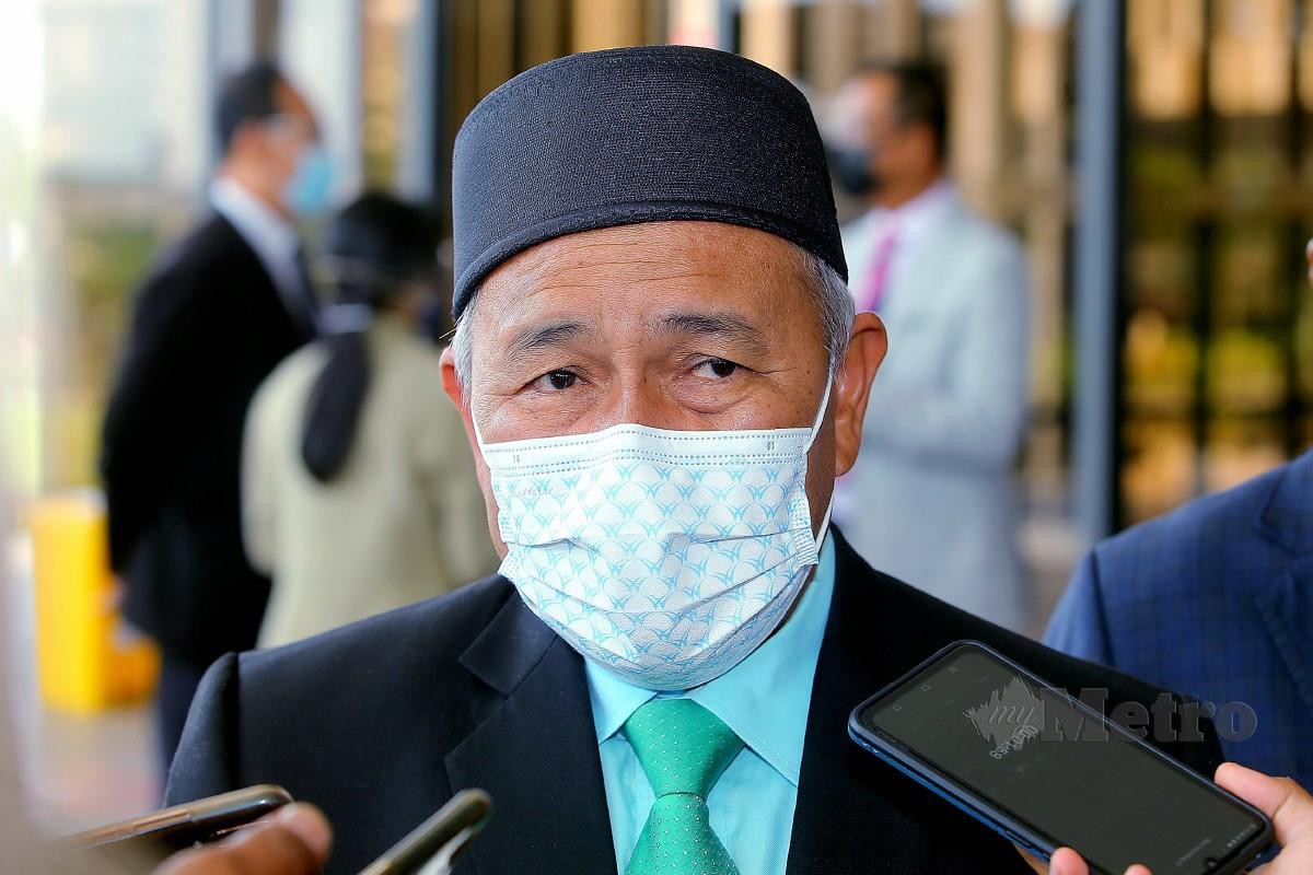 Tuan Ibrahim pada sidang media selepas Pelancaran Malaysian Recycling Alliance (MAREA) di Setia City Convenion Centre, Shah Alam. FOTO FAIZ ANUAR  