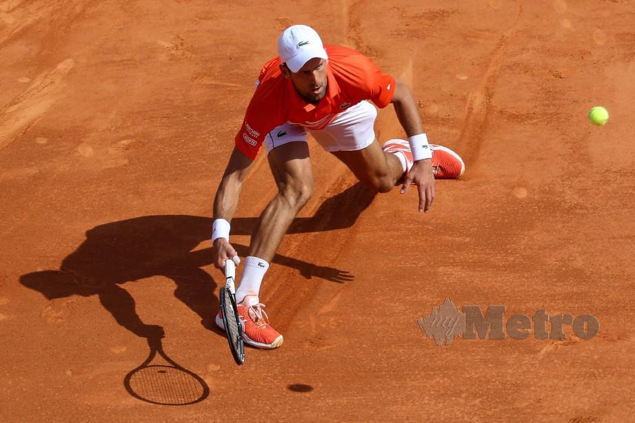 DJOKOVIC makin jauh meninggalkan Nadal. — FOTO AFP