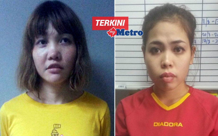 Doan Thi Huong dan Siti Aisyah akan dituduh di Mahkamah Majistret Sepang, esok. FOTO arkib NSTP