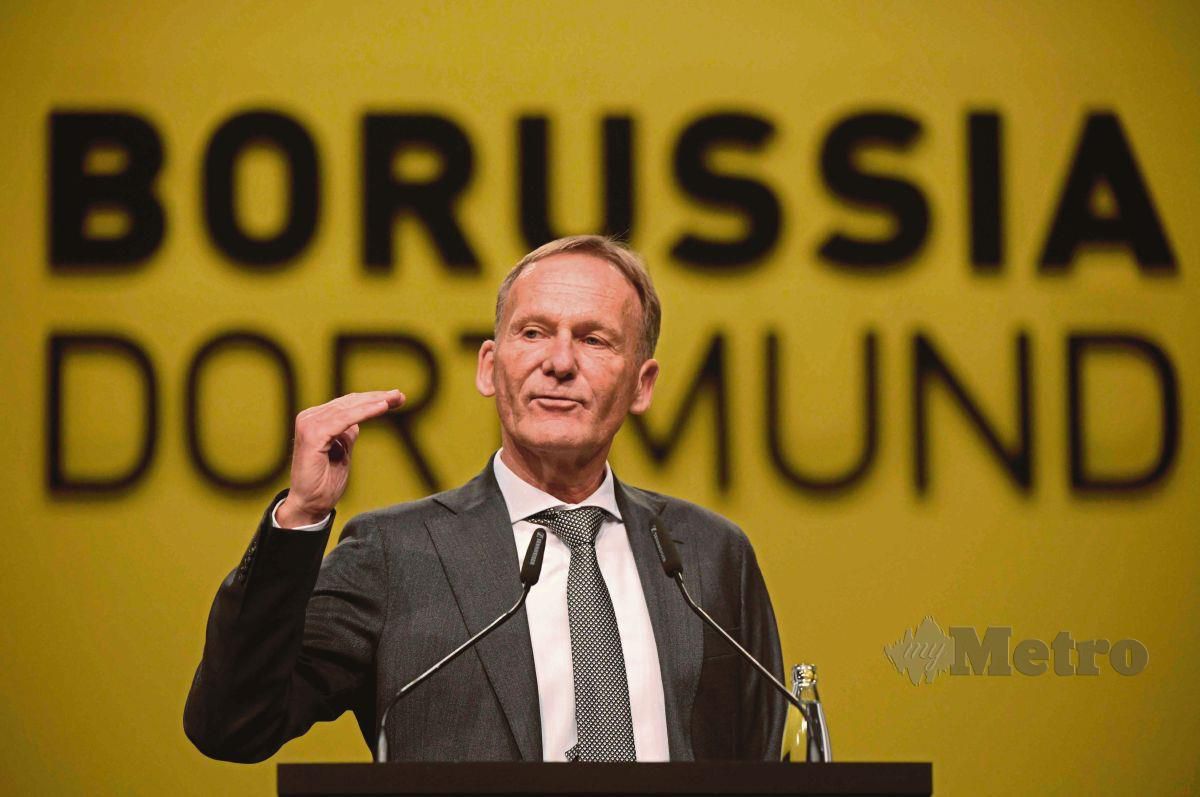 HANS-Joachim Watzke mengumumkan kerugian dialami Dortmund. FOTO AFP