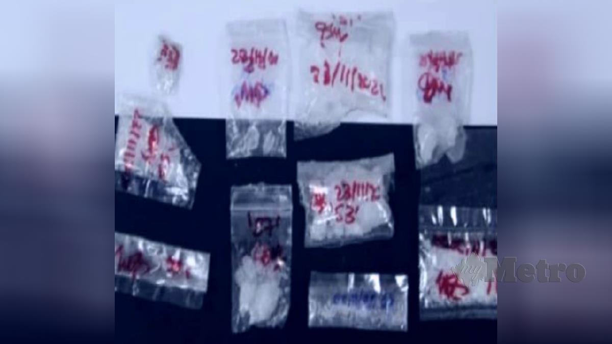 ANTARA dadah yang dirampas ketika operasi polis di empat lokasi di sekitar Port Dickson. FOTO Ihsan Polis