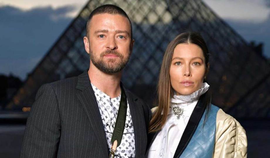 JUSTIN Timberlake dan isteri, Jessica Biel.
