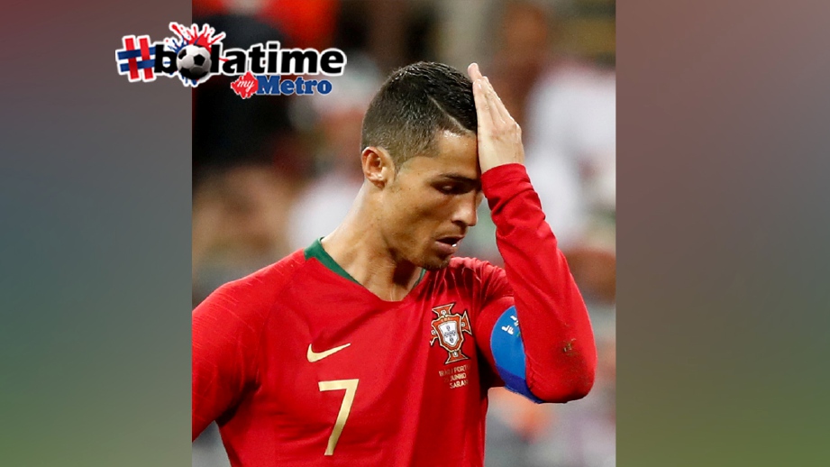 Ronaldo pada aksi menentang Iran. FOTO REUTERS