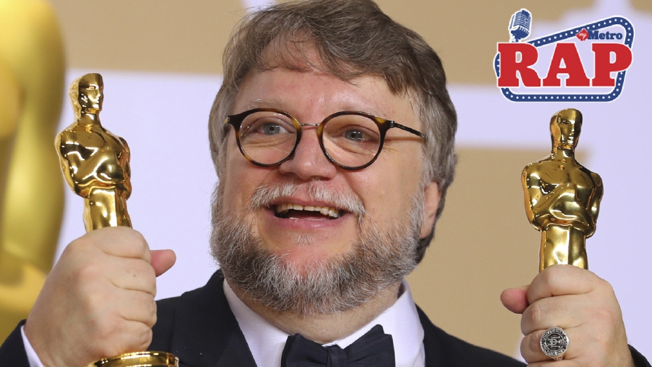 Guillermo del Toro selaku Pengarah Terbaik dan Filem Terbaik menerusi The Shape of Water. FOTO REUTERS