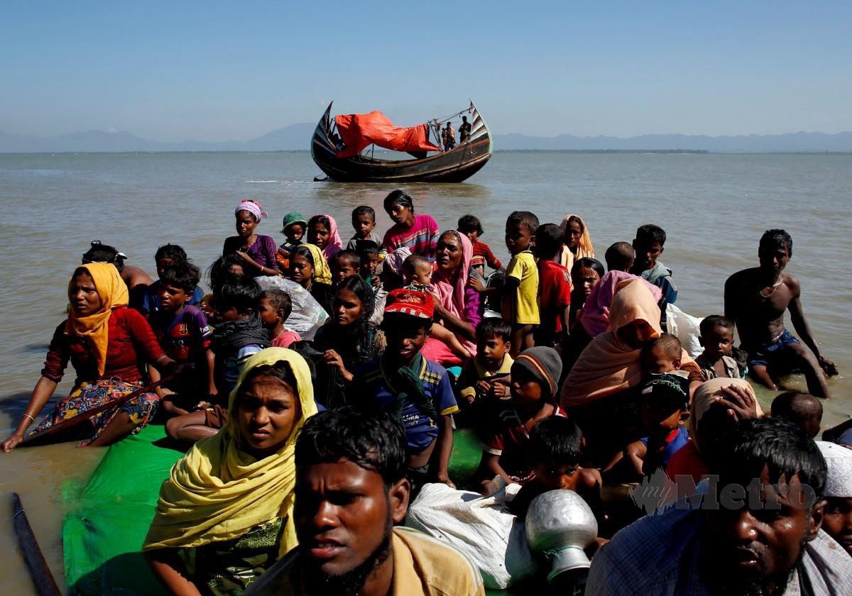 GAMBAR fail pelarian Rohingya di sempadan Bangladesh-Myanmar pada November 2017. FOTO Reuters