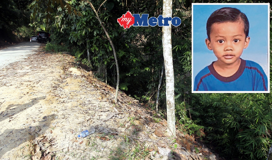 Kawasan mayat Noor Amila Edrus Nor Sham, 5, ditemui di Kampung Kemensah, Hulu Klang, - Foto AZHAR RAMLI