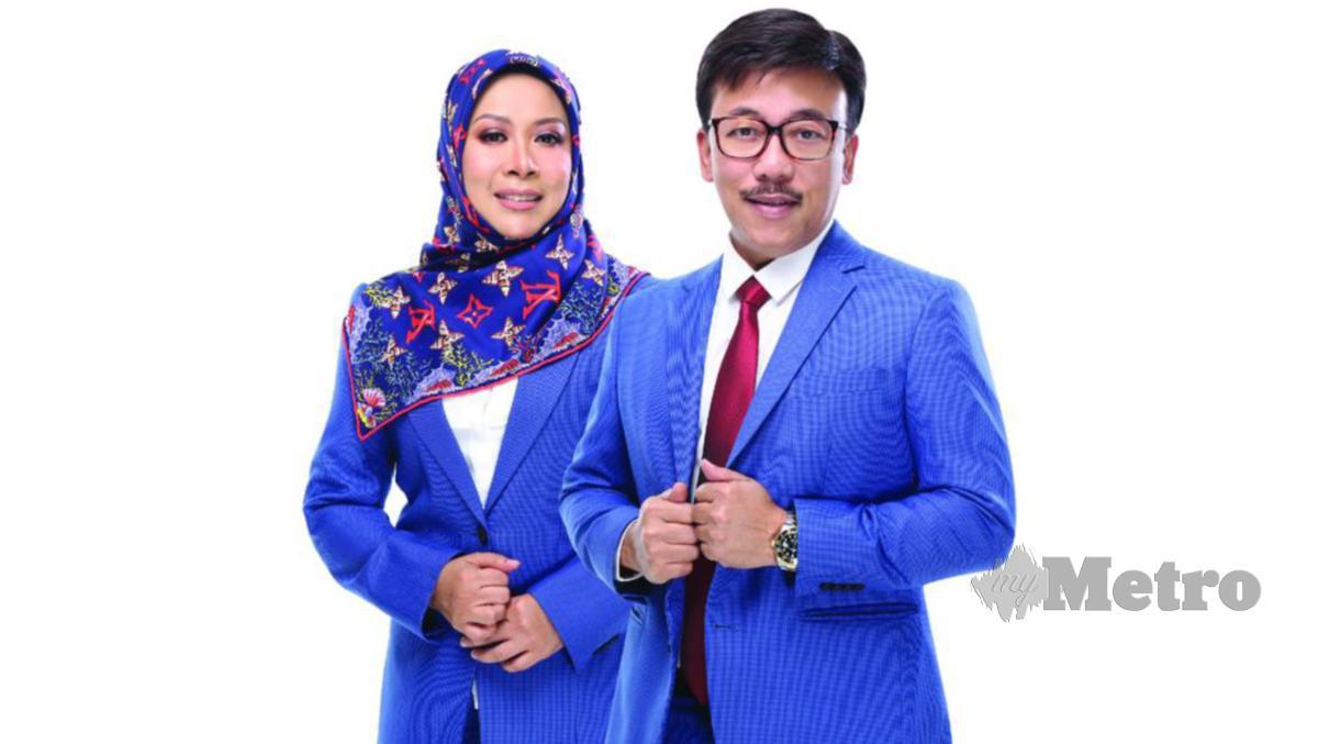 Dr Syid Ayob Syid Mustafa Al Qudri (kanan), selaku Ketua Pegawai Eksekutif Eskayvie Sdn Bhd  dan isterinya, Kartika Wati Mohamed (Pengarah Urusan Eskayvie Sdn Bhd)