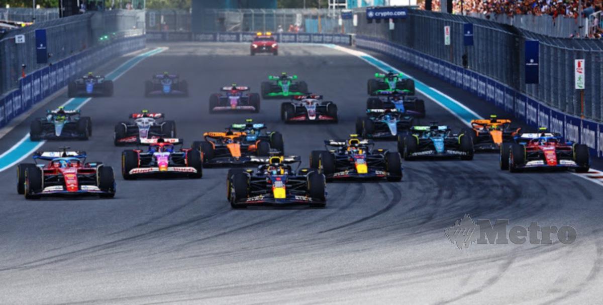 Perlumbaan Formula One di Miami baru-baru ini.