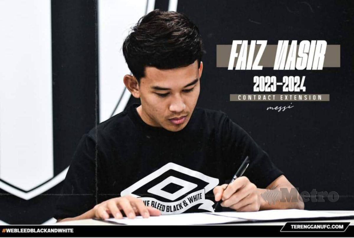 FAIZ memperbaharui kontrak selama dua tahun sehingga 2024 bersama TFC. FOTO ihsan TFC