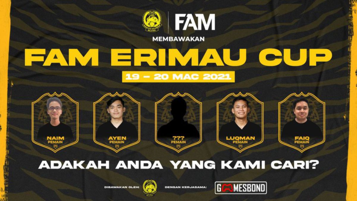 Pertandingan FAM eRimau Cup. FOTO Ihsan FB FAM