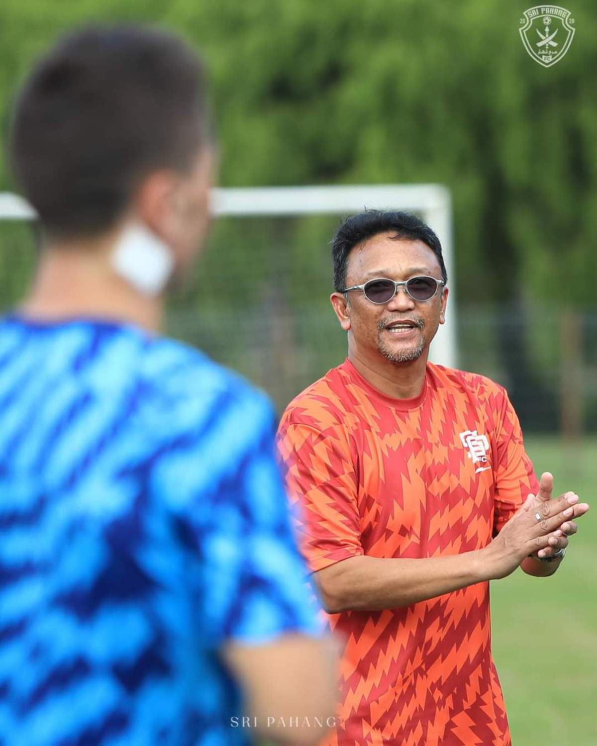 FANDI Ahmad ketika sesi latihan. FOTO SRI PAHANG FC