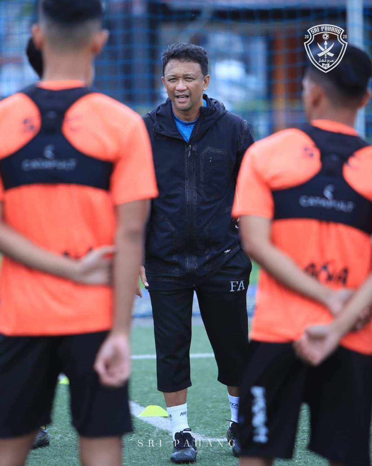 FANDI Ahmad pada sesi latihan Sri Pahang FC di Kuantan. -FOTO Sri Pahang FC