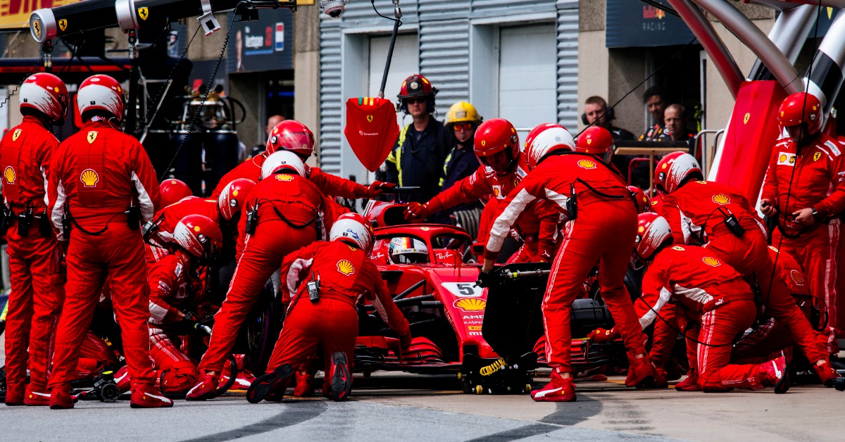 Pasukan Ferrari dalam salah satu perlumbaan Grand Prix F1. FOTO Agensi