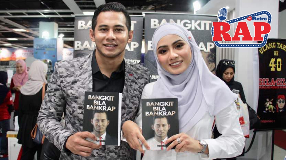 Fizo bersama isteri lancar buku bertajuk Bangkit Bila Bankrap. FOTO 