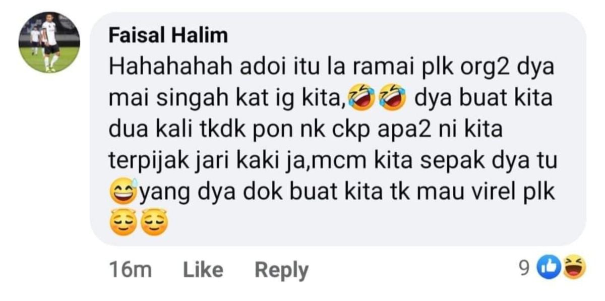 Luahan Faizal Halim di laman sosial.