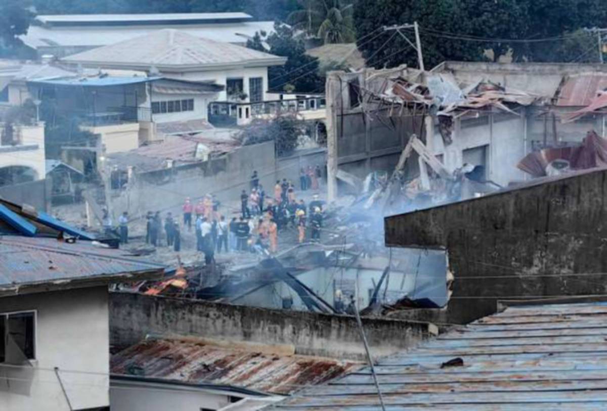 LOKASI letupan mercun di sebuah gudang di Bandar Zamboanga. FOTO FB  Philippine Star