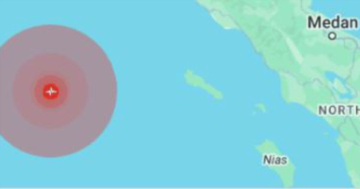 Gempa bumi kuat di luar pantai Sumatera
