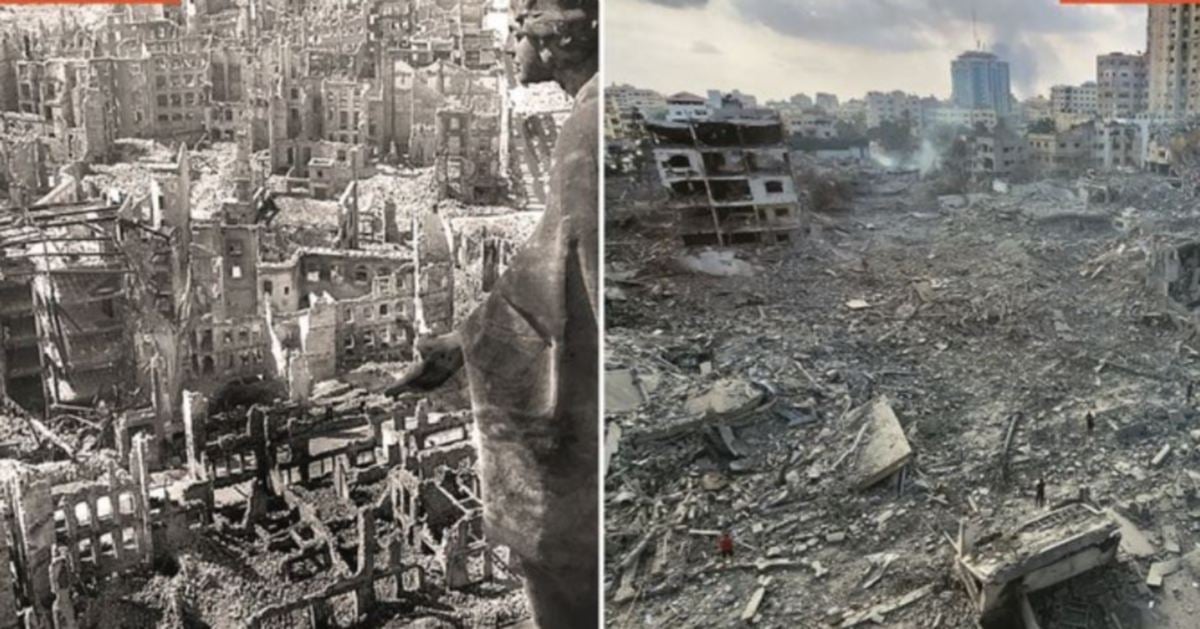 Kemusnahan Gaza lebih teruk dari pengeboman bandar Dresden
