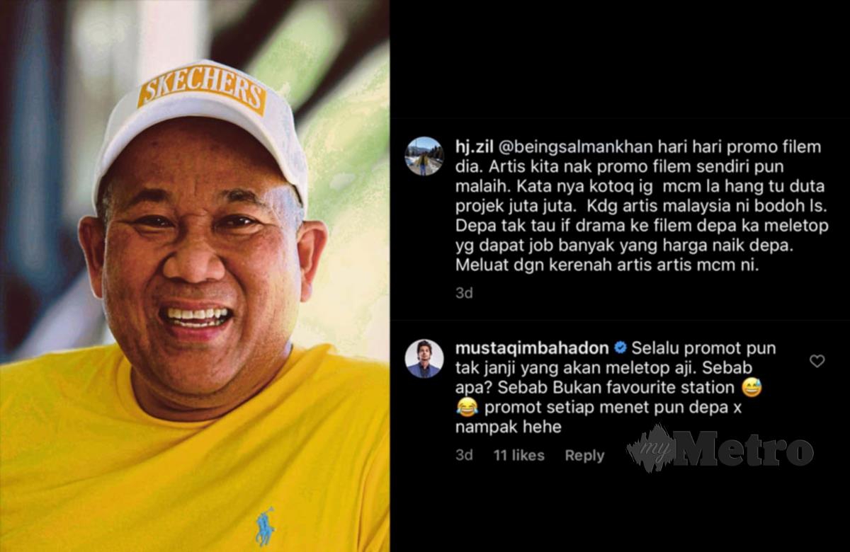 Antara komen-komen pelakon mengenai kenyataan penerbit, Fadzil Teh.
