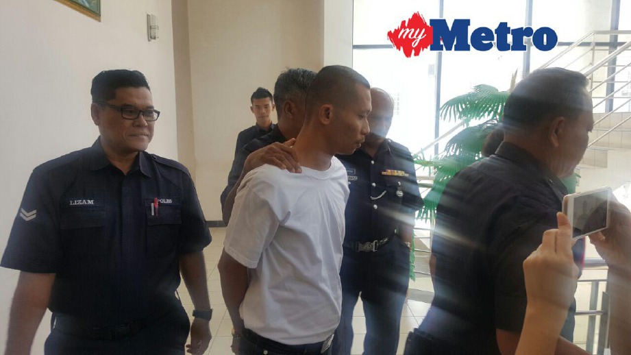 Lee Meng Boon, 39, dijatuhi hukuman gantung sampai mati oleh Mahkamah Tinggi di sini hari ini selepas didapati bersalah membunuh seorang pengurus syarikat kawalan keselamatan. FOTO Muhaizan Yahya