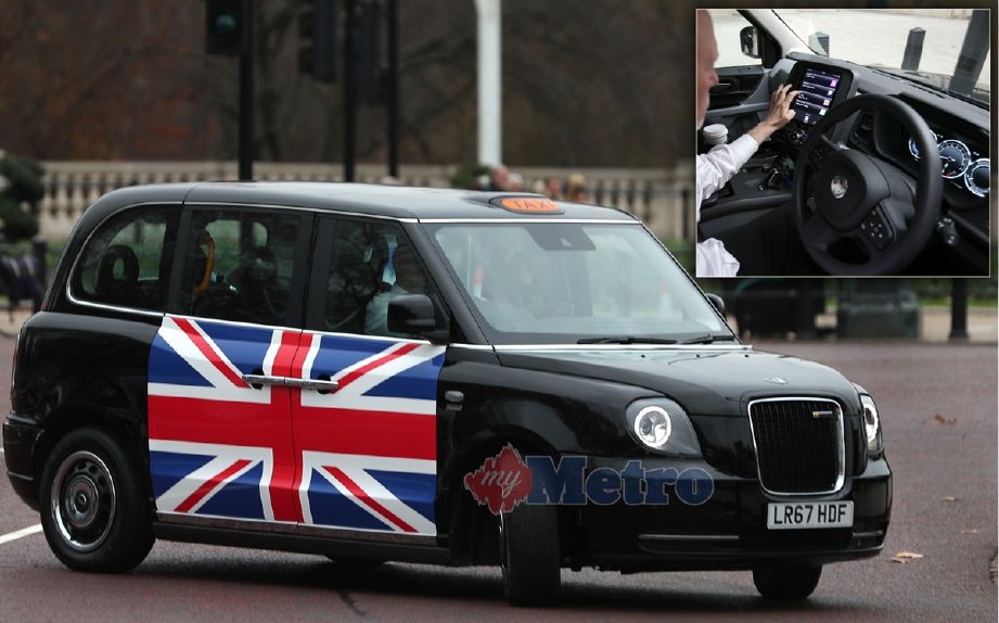 Teksi baru di London yang menggunakan enjin elektrik. - Foto AFP