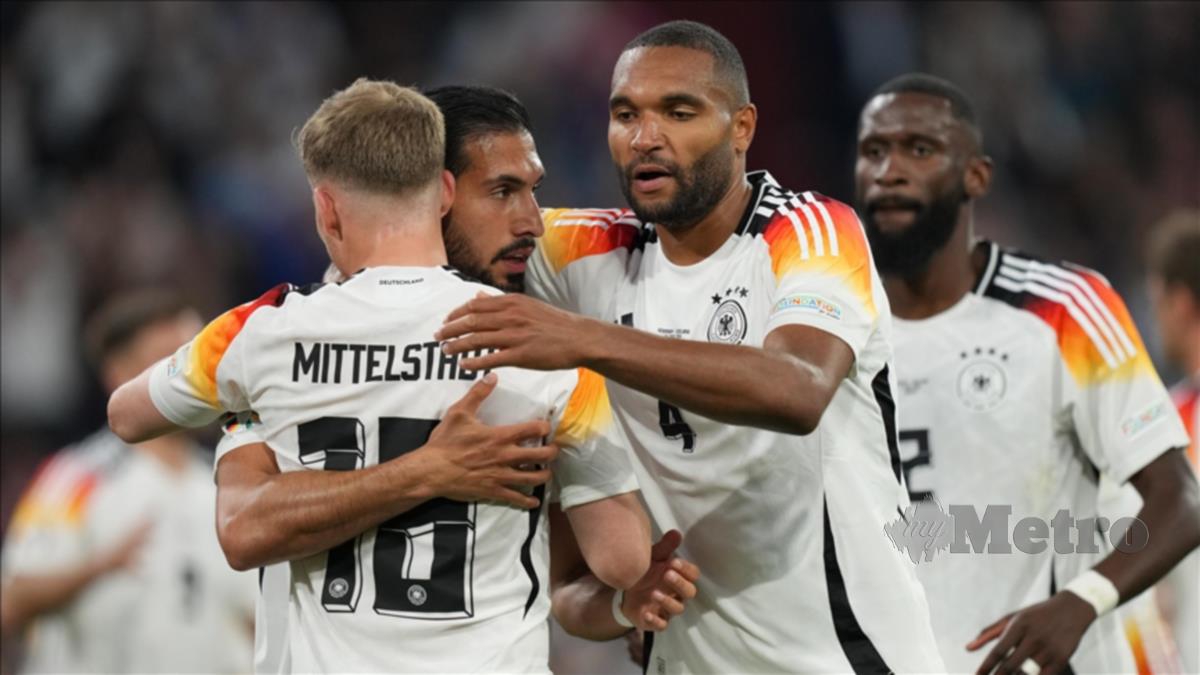 Barisan pemain Jerman pada perlawanan menentang Scotland baru-baru ini. - Reuters