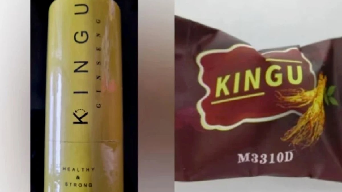Gula-gula ginseng buatan Malaysia, ‘Kingu Ginseng Candy’ dikesan mengandungi tadalafil.
