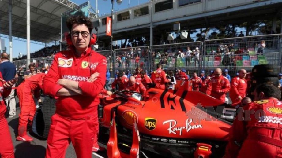 Binotto beritahu Ferrari akan guna enjin baru pada GP Sepanyol. FOTO REUTERS