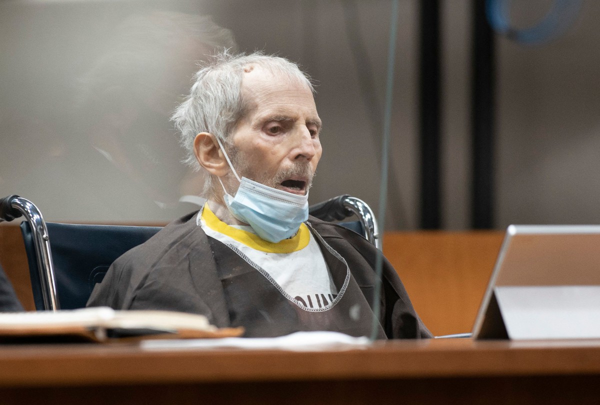 Gambar fail, Robert Durst ketika perbicaraan di mahkamah pada 14 Oktober lalu. FOTO AFP.