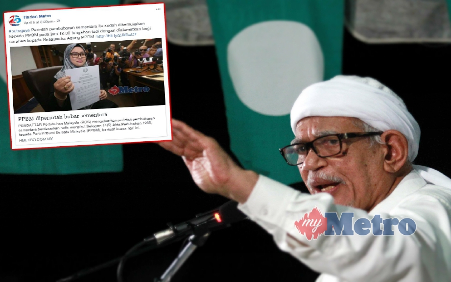 Abdul Hadi hairan Dr Mahathir seolah-olah tidak faham tindakan ROS. FOTO Mohd Asyraf Sawal 