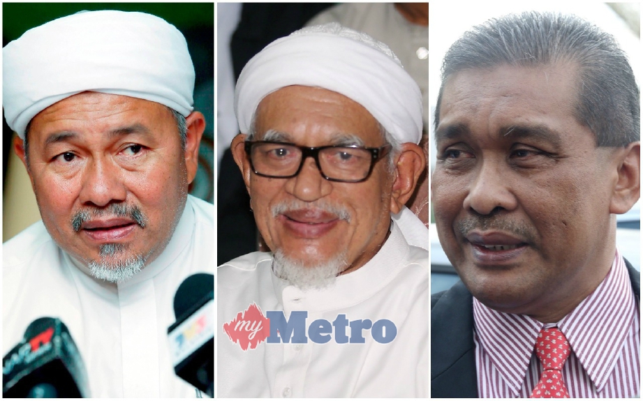 Abdul Hadi (tengah), Tuan Ibrahim (kiri) dan Takiyuddin akan tumpu kerusi Parlimen.
