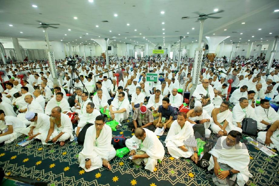 SEBAHAGIAN peserta Kursus Perdana Haji peringkat Selangor. FOTO Faiz Anuar.