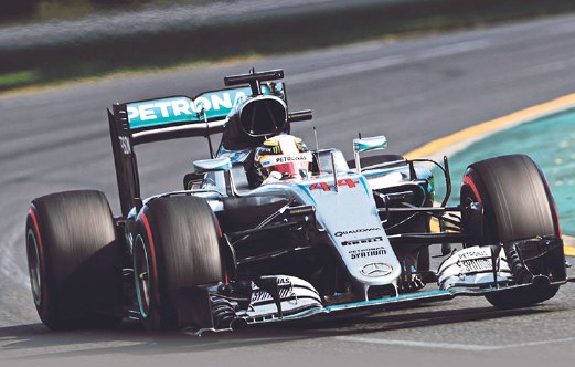 PEMANDU Mercedes mahu teruskan penguasaan di GP Bahrain.