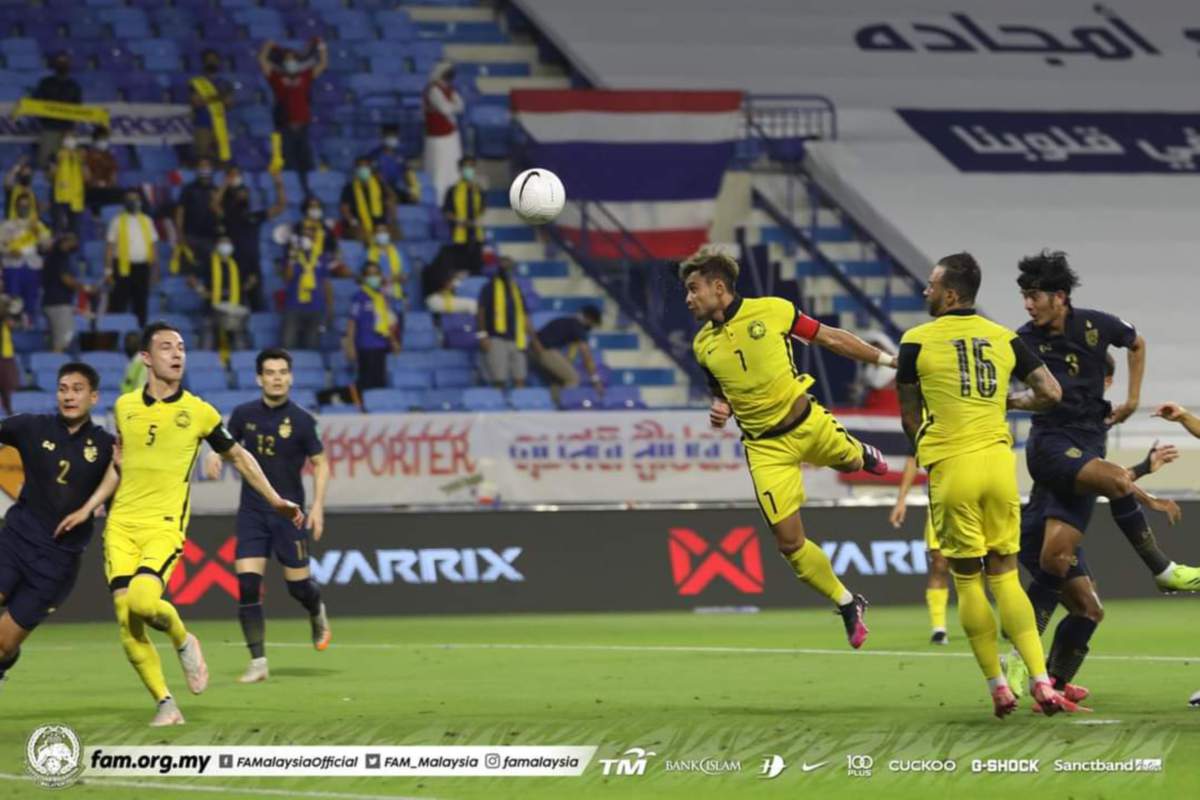 Harimau Malaya menewaskan Thailand 1-0 di Stadium Al Maktoum dalam Kumpulan G Kelayakan Piala Dunia 2022/Piala Asia 2023. FOTO Ihsan FAM 