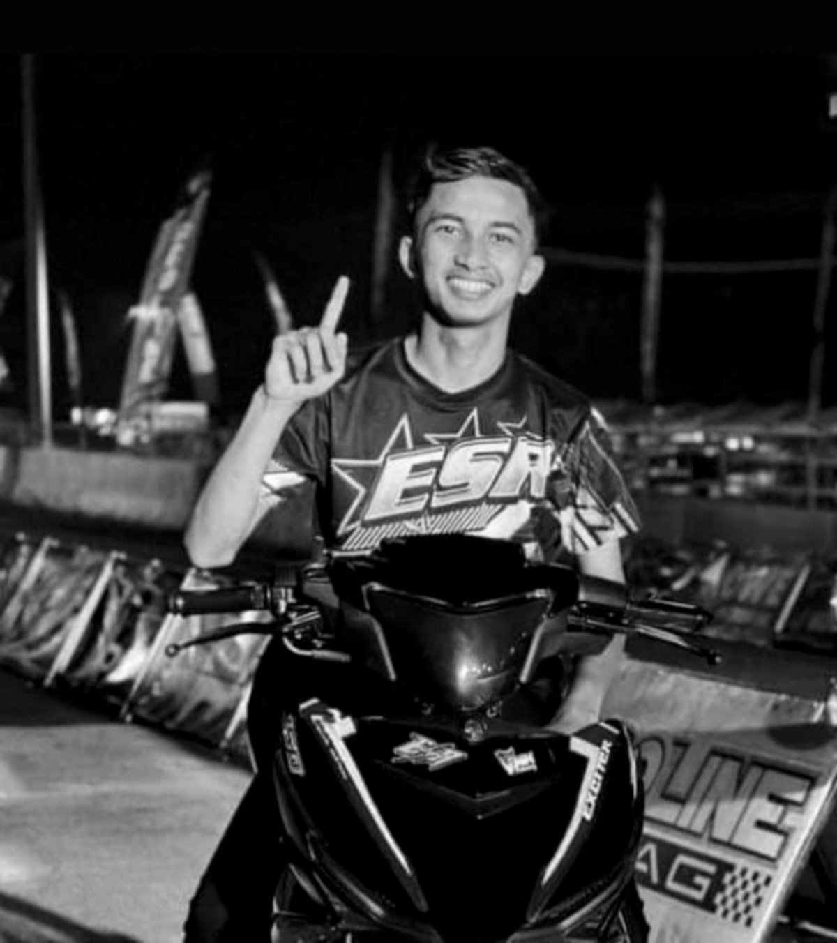 ALLAHYARHAM Hattem meninggal dunia selepas terbabit dengan nahas kemalangan semasa menyertai perlumbaan itu pada 3 September 2023 di Litar Pekan Speedway, Pekan, Pahang. FOTO media sosial