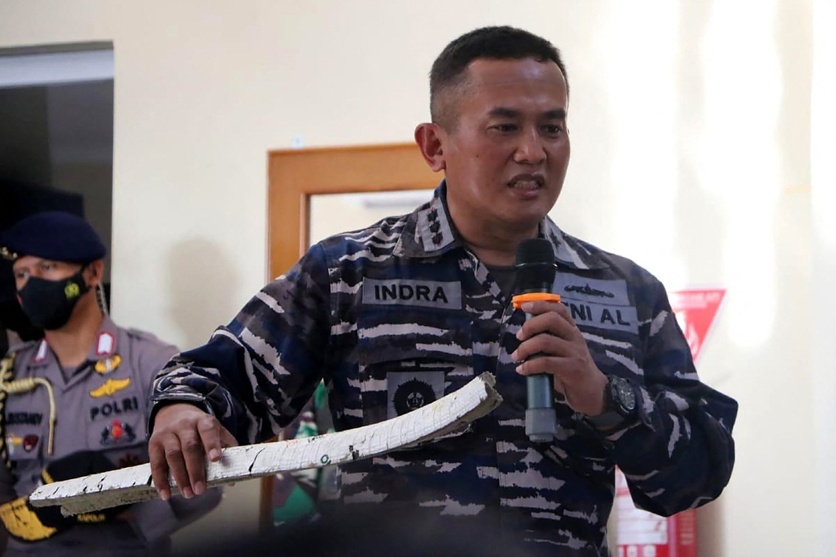 Panglima TNI yakin KRI Nanggala-402 tidak meletup. FOTO AFP