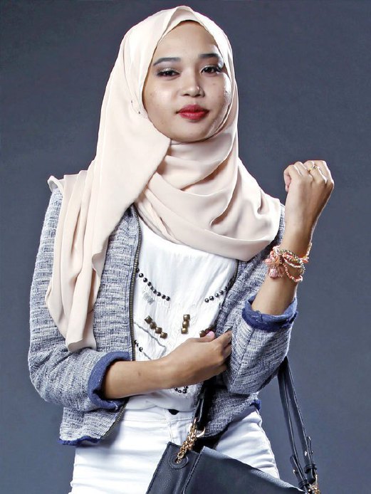 Stailista hijab 1 warna  Harian Metro