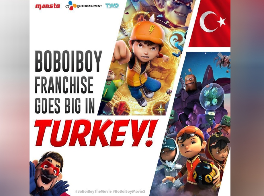 ANIMASI tempatan BoBoiBoy bakal ditayangkan di Turki.