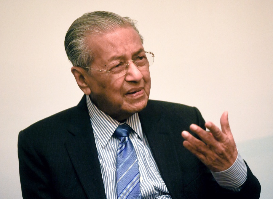 TUN Dr Mahathir Mohamad. FOTO Bernama