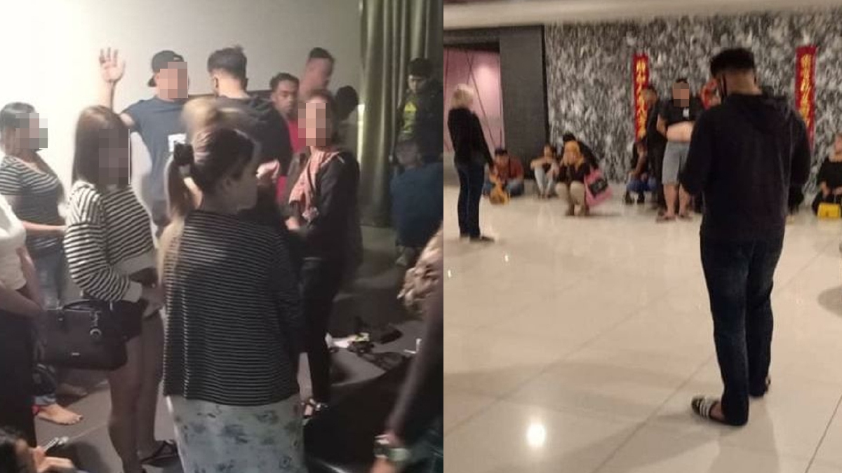 SEORANG penjawat awam antara 16 yang ditahan selepas dipercayai mengadakan 'private party' dalam serbuan di sebuah bilik hotel di  kawasan bandar di daerah ini, semalam. FOTO ihsan Polis Johor