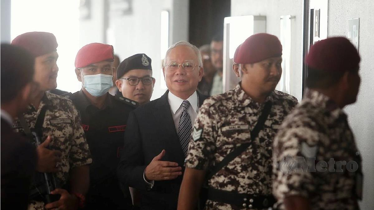 DATUK Seri Najib Razak ketika tiba di Mahkamah Tinggi Kuala Lumpur. FOTO Arkib NSTP