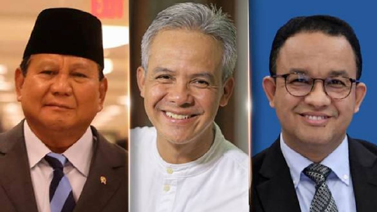 (Dari kiri) Prabowo, Ganjar dan Anies berjaya memenuhi kriteria untuk menjadi calon Pilihan Raya Presiden Indonesia. - Gambar fail Ihsan AstroAwani