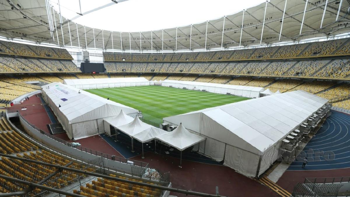 PPV Mega Stadium Nasional Bukit Jalil mempunyai 78 ruang suntikan dengan 1,600 ruang menunggu dalam satu-satu masa