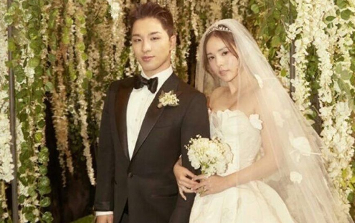 TAEYANG dan isteri, Min Hyo-rin.