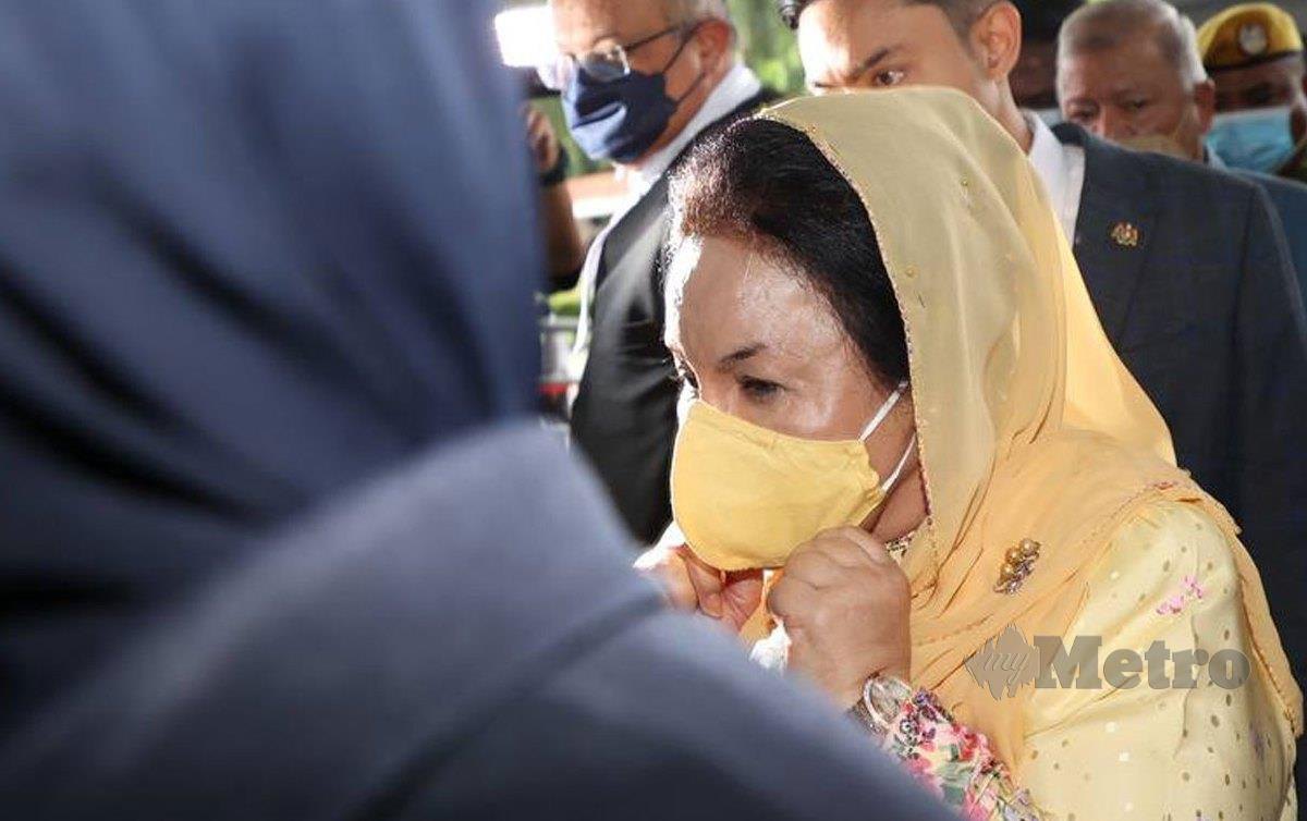 Datin Seri Rosmah Mansor tiba di mahkamah pada Prosiding keputusan kes rasuah di Mahkamah Tinggi Jalan Duta. FOTO Aswadi Alias
