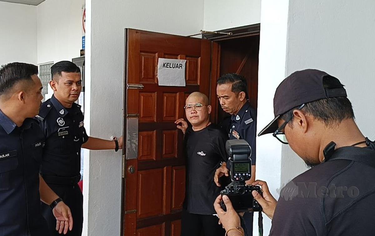 NG Jiun Loong dijatuhi hukuman penjara empat bulan dan denda RM1,000 kerana mencuri pelbagai barangan termasuk tuala mandi milik sebuah hotel bulan lalu. FOTO Meor Riduwan Meor Ahmad