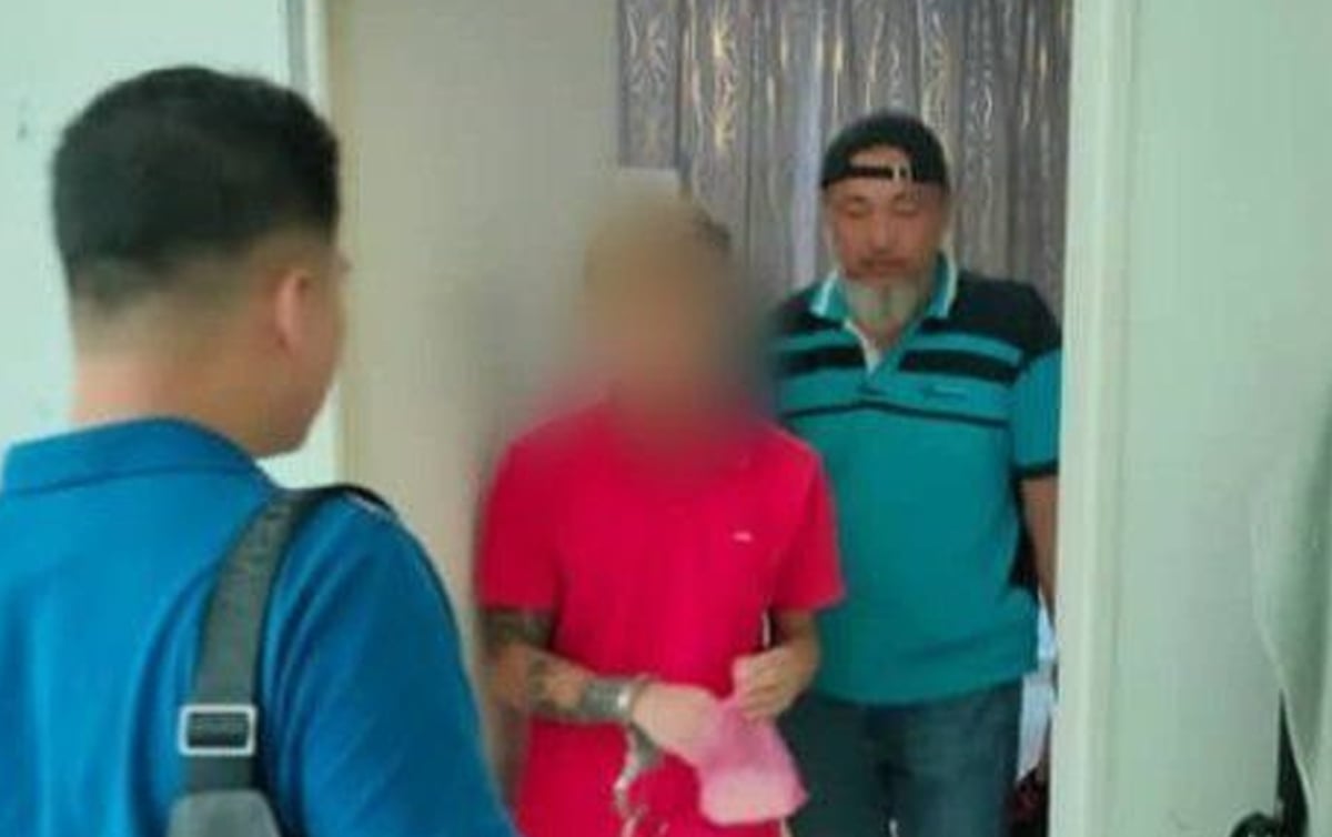 PASUKAN D7 menahan seorang lelaki ahli pertubuhan haram menerusi Op Cantas di Kota Kinabalu.