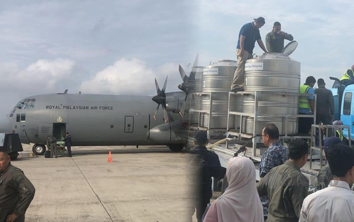 PASUKAN Operasi Pembenihan Awan Sabah, berlepas dari Labuan. FOTO ihsan Hajiji